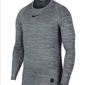 XL Nike Men's Pro-Combat Basketball Shirt - Gray